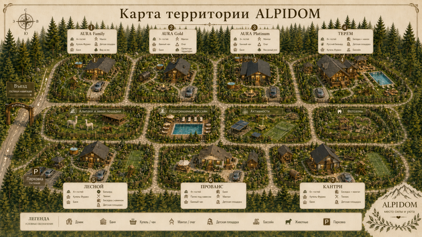 Карта территории комплекса